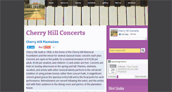 Desktop Screenshot of cherryhillconcerts.com