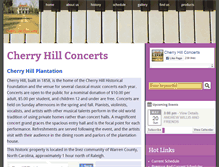 Tablet Screenshot of cherryhillconcerts.com